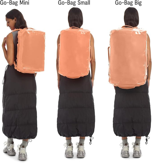 Baboon to the Moon Go-Bag Mini 32L – Detachable Straps, Small Duffle Bag for Travel, Gym Bag for Women, Mens Travel Bag, Duffel Bags for Traveling, Travel Duffel Bags for Women (Sunset Coral)