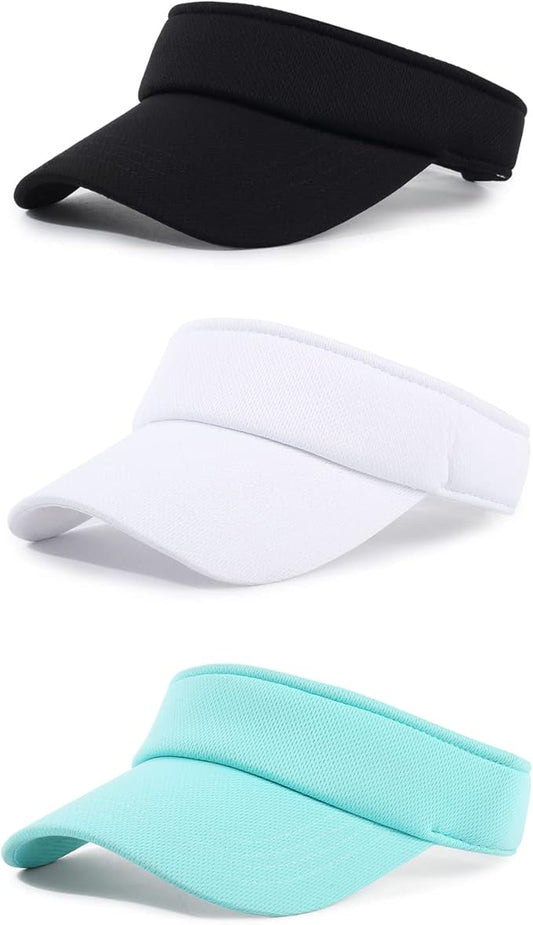 Sun Visor Hat Adjustable Velcro Outdoor Sports Cap for Men Women Adults