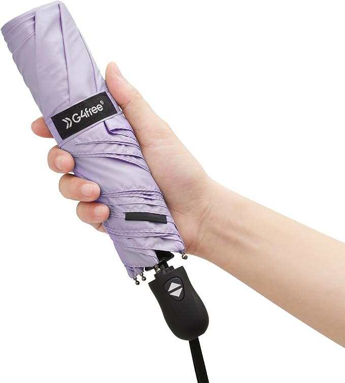 G4Free Mini Ultralight Umbrella UPF 50+ UV Protection Compact Lightweight Travel Umbrella Super Slim Small Portable Automatic Open and Close,40 Inch