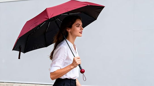 Windproof Mini Travel Umbrella with UPF 50+ Sun & Rain Protection - Ultra Compact & Lightweight, Pocket-Sized for Any Bag, Eco-Friendly Quick-Dry Fabric in Trendy Colors