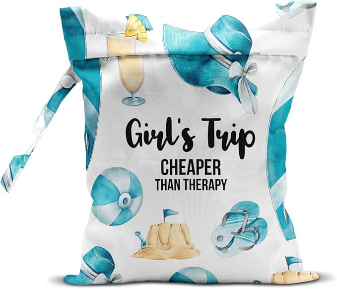Girls Trip Gifts, Wet Bag, Wet Dry Bag, For Swimsuit Travel Vacation Beach Pool Trip Makeup Bags, Bachelorette Party Bestie Gifts for Women Sister Friends