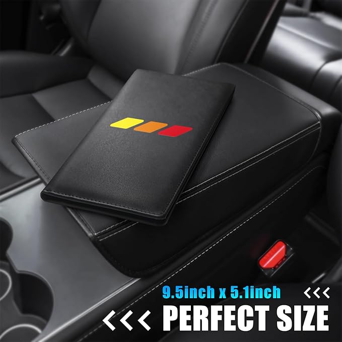 Tri-Color Sports Car Leather Registration and Insurance Holder, Vehicle Glove Box Car Organizer, with Magnetic Shut for Cards, Driver License for 3 Colors Cars Owner