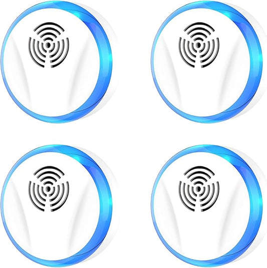 Ultrasonic Pest Repeller Indoor Plug in for Rodent Control, Mosquito Repellent, Cockroach Killer, Spider Deterrent, Electronic Mice Repellent (4, White)