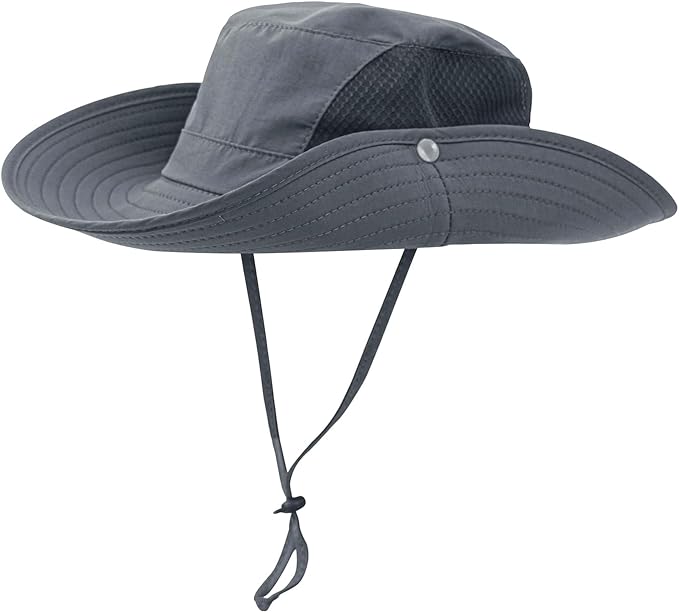 Sun Hat for Men Women UPF 50+ Fishing Hats Waterproof Wide Brim Boonie Bucket Hat for Safari Beach Hiking Garden