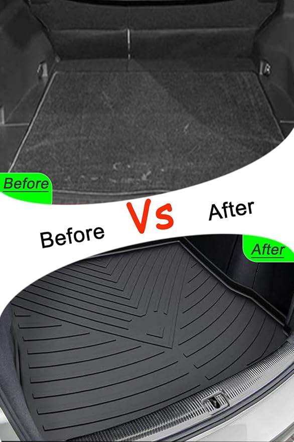 Q5 Cargo Mat - Compatible with 2009-2016 2017 Audi Q5，Only Fits Gas Engine，All Weather Protection Rear Cargo Liners Trunk Tray Floor mats， 3D Tech Modeling Waterproof Durable Odorless TPO Accessories