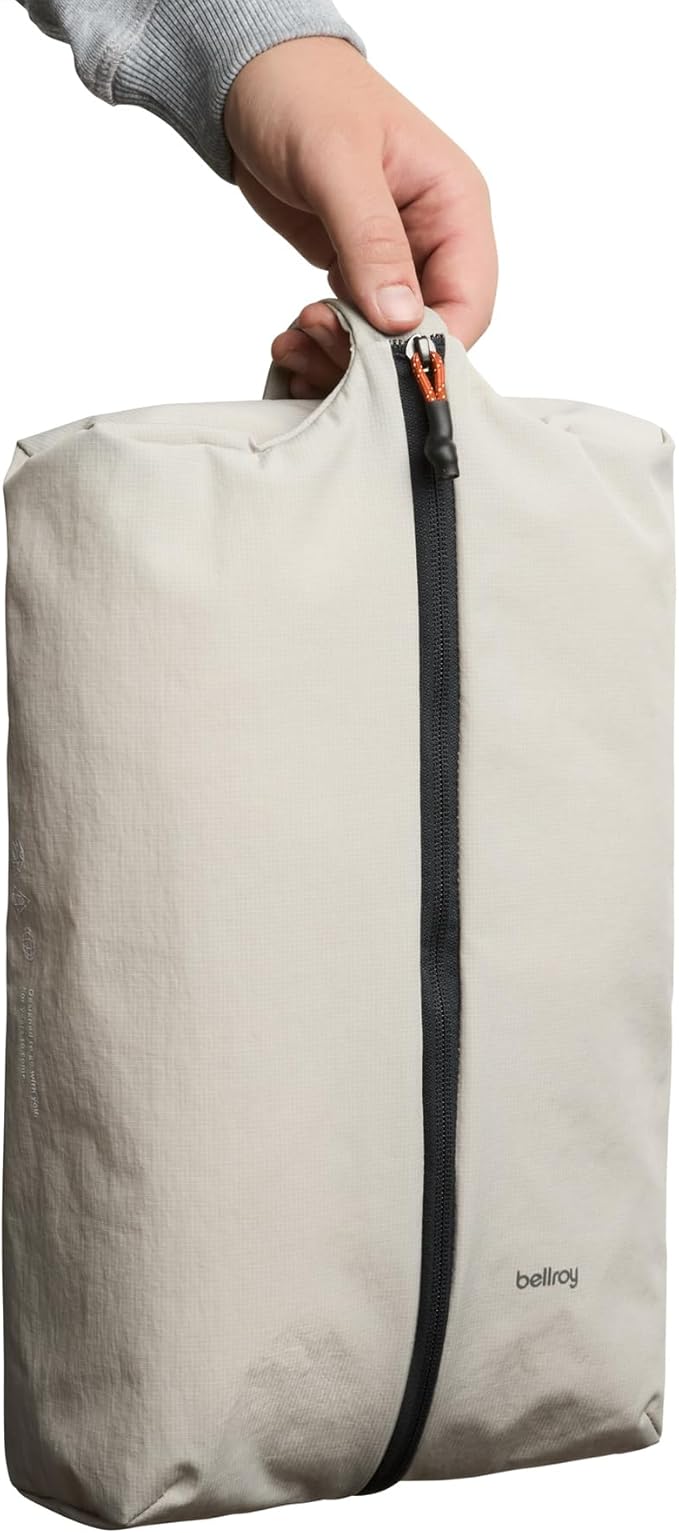 Bellroy Lite Packing Caddy 10L (Travel Organizer Packing Cube, Zip-up Storage Solution for Travel Near or far) - Ash