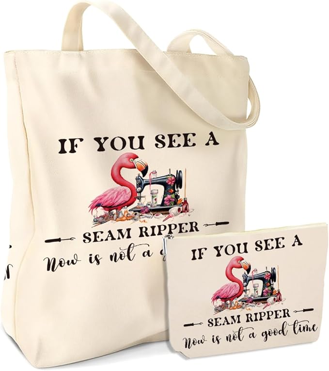 Writer Sewing Doctor Seam Principa Cosmetic Makeup Bag Beach Canvas Tote Bag for Women Girls Christmas Birthday