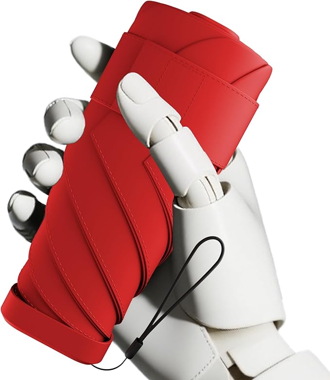 Windproof Mini Travel Folding Umbrella - UPF 50+ Sun & Rain Protection, Small Compact Lightweight Design Fits in Pocket or Bag, Eco-Friendly Fabric Wallet Umbrella for Commuter, Men Women Boys Girls