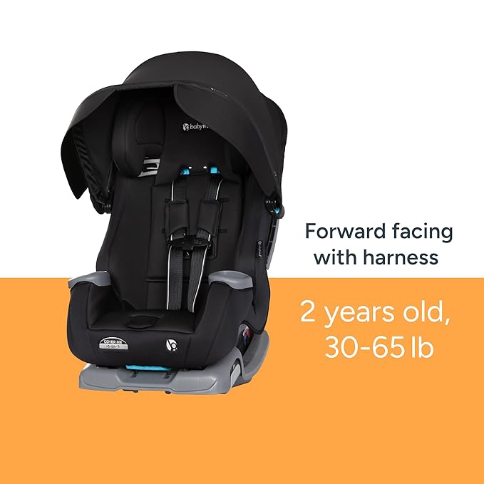 Baby Trend Cover Me™ 4-in-1 Convertible Car Seat, Midnight Black