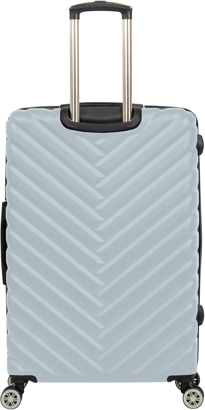 Kenneth Cole REACTION Women's Madison Square Hardside Chevron Expandable Luggage, Slate, 28-Inch Checked