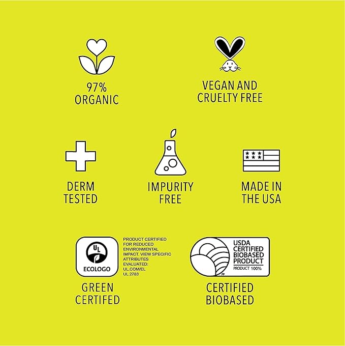 Medical‑Grade Hand Sanitizer Gel – 97 % Organic | 70 % USP Ethyl Alcohol | Moisturizing Aloe + Hyaluronic Acid | Freshly Made in USA | 12oz Bottle with Pump (PACK OF 6)