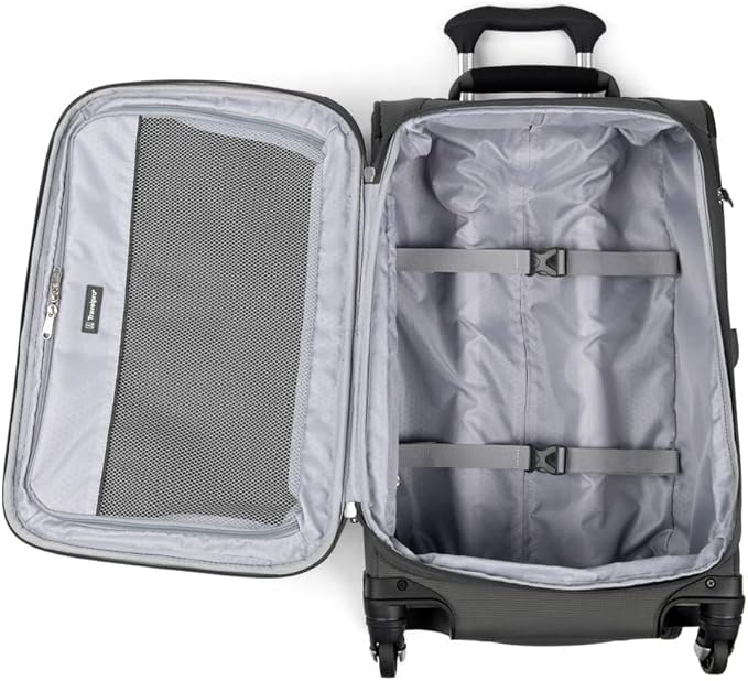 Travelpro Maxlite 5 Softside Expandable 2-Piece Luggage Set — Carry-On and Large Checked Luggage — Shadow Grey