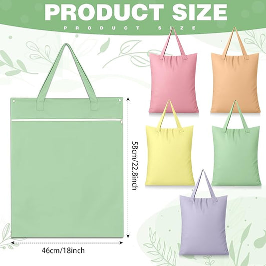 SATINIOR 5 Pcs Large Travel Laundry Bags with Handle Waterproof Washable Dirty Clothes Bags