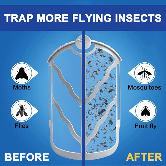 BAIMNOCM 33 Pack Refills Cartridge Compatible with Flying Insect Trap Refill M364 M364A and Max,White