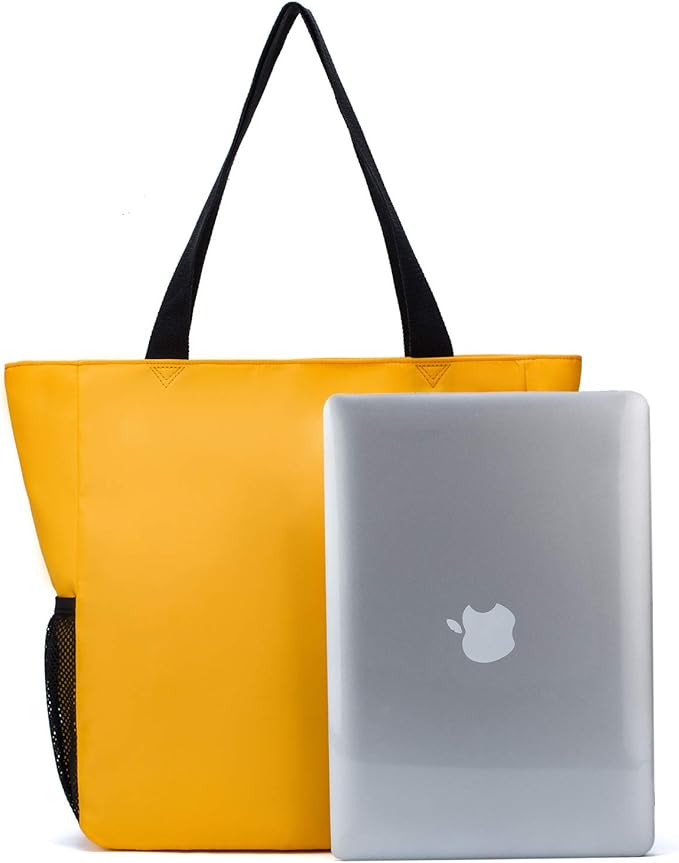 ETidy Large Capacity Foldable Tote Bag With Zipper Water-resistant SandproofWomen Beach Bag Handbag GymBag Travel ShoppingBag