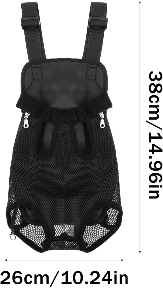 Pet Travel Leg-Out Backpack Cat Backpack Carrier Adjustable Pet Front Carriers Cat Bag Hands-Free Dog Carrier Backpacks Holder for Small Medium Dogs Cats Camping Traveling Cycling Walking