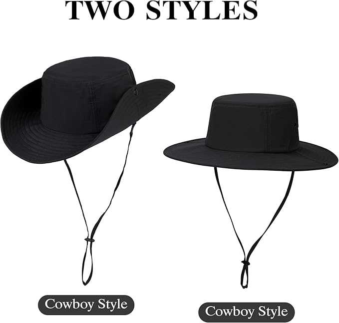 Wide Brim Sun Hats Waterproof Bucket Hat UV Protection Fishing Hat Summer Packable Fisherman Hat for Men and Women