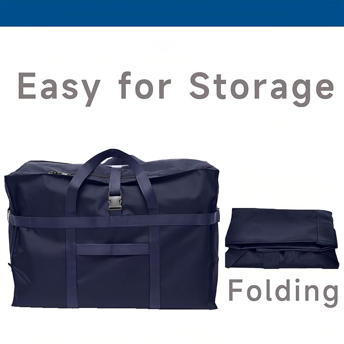 Arxus Large Duffel Bag, Waterproof Carry on Weekend Overnight Storage Bag over Luggage for Airline, Travel, Camping, Moving