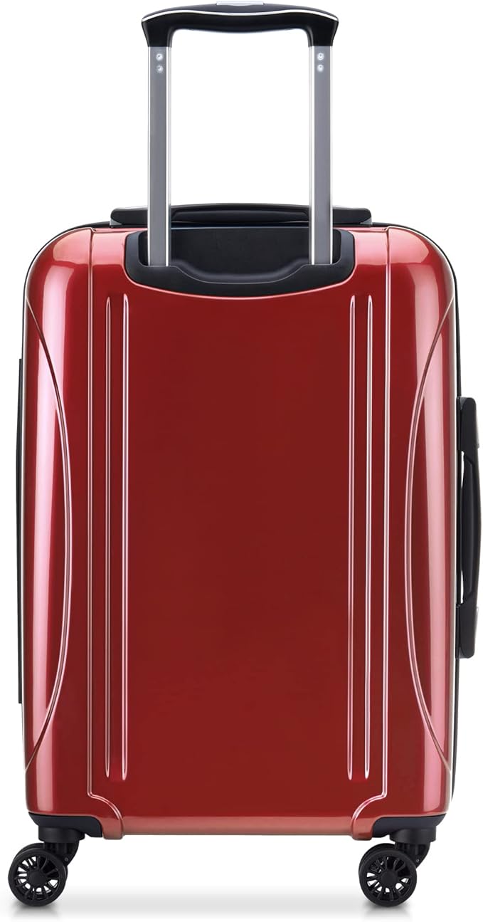 DELSEY PARIS Helium Aero Hardside Expandable Luggage with Spinner Wheels, Brick Red, Carry-On 21 Inch