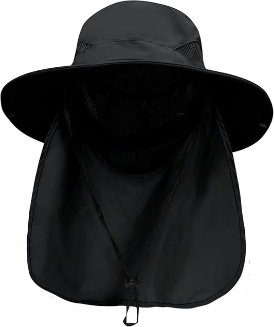 PFFY Sun Bucket Hats for Men Women 3” Wide Brim UPF 50+ Fishing & Beach Hat