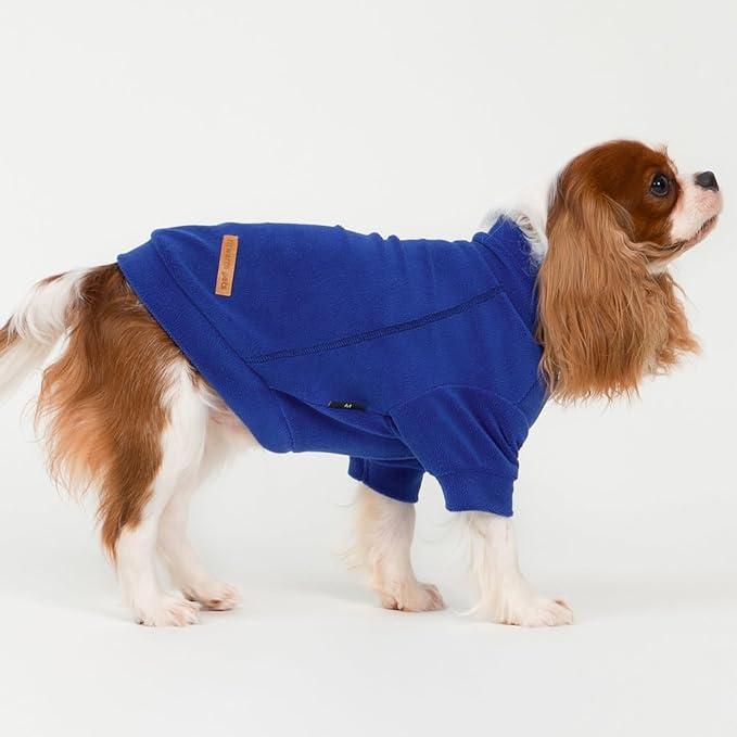 Fitwarm 3 Pack Classic Fleece Dog Sweater, Winter Clothes for Small Dogs Boy Girl, Turtleneck Dog Sweatshirt, Pet Apparel, Orange Red, Royal Blue, Neon Yellow, XS