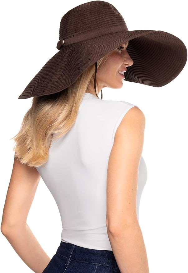 Women's Ultra Wide Sun Hat - UPF 50+ Sun Protection - Shelby