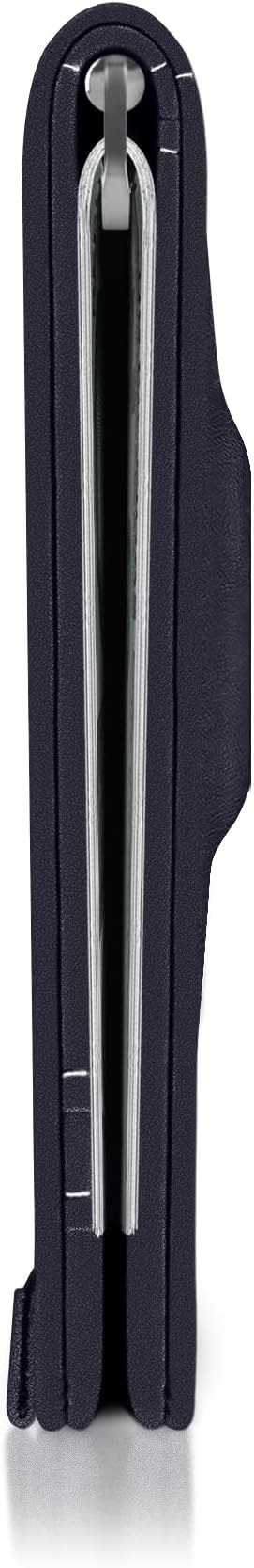 Kings Loot Trackable Airtag Wallet for Men | RFID Blocking Leather Design with Airtag Holder, Money Clip & Pull Tab | Minimalist Air Tag Wallets