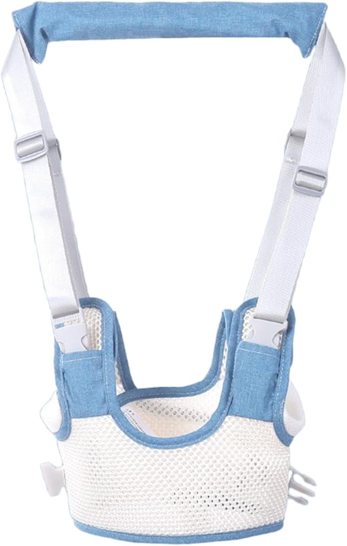 Baby Walker Safety Harness, Toddler Walking Assistant Belt, Easy and Sturdy Use for Children (Light Blue)
