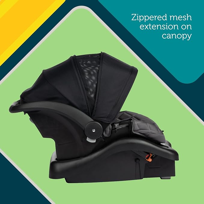 Safety 1st onBoard™ Insta-Latch™ DLX Infant Car Seat with Base, Baby Car Seat for 4-30 lbs., Rear Facing Car Seat, Ironbark