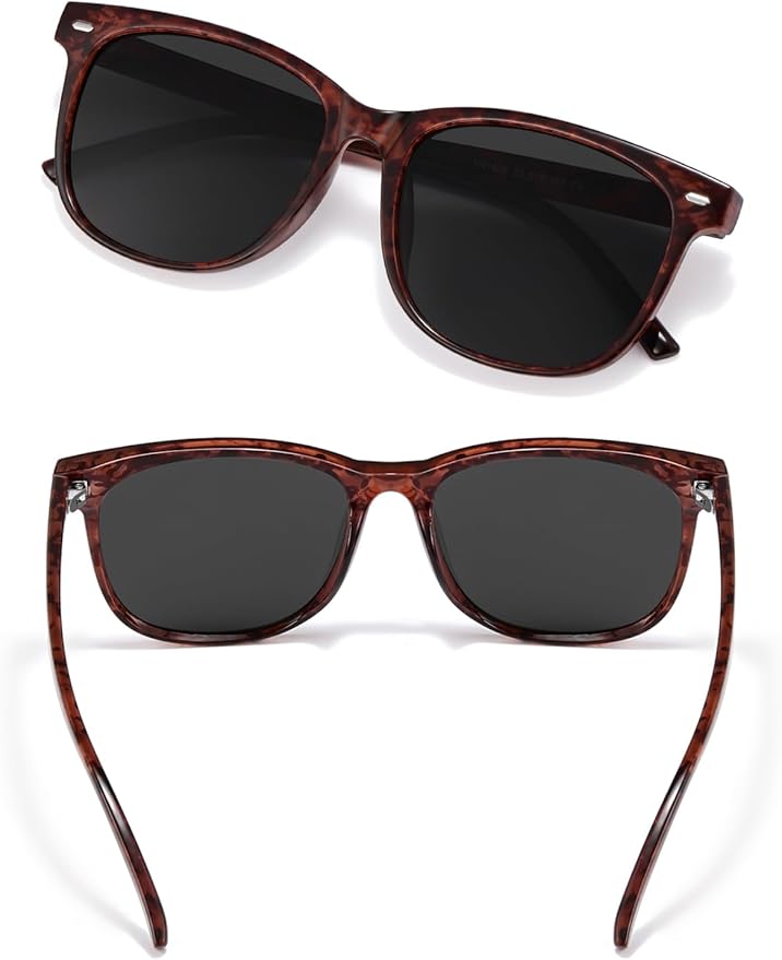 Wzerry Sunglasses for Women Polarized, Sun Glasses Vintage Style Trendy Round UV400 Protection Lens