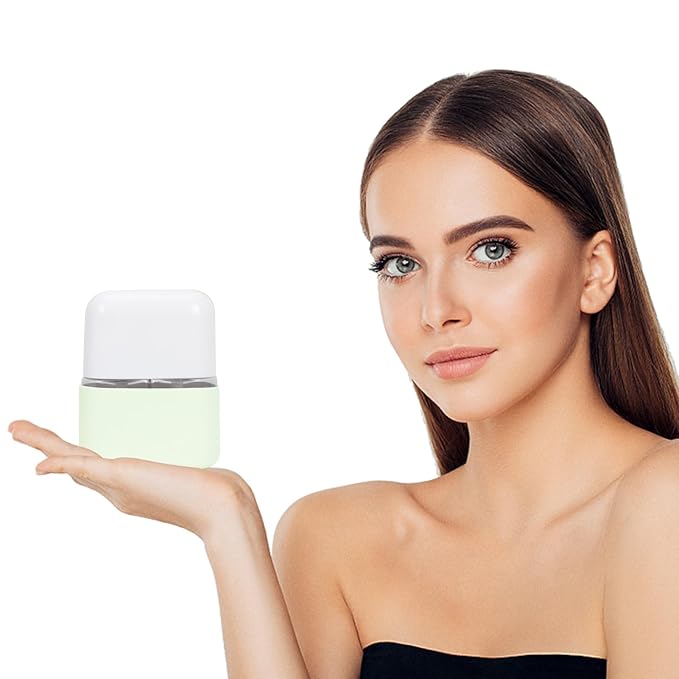 Songaa Travel Bottles for Toiletries - 2 In 1 Travel Size Bottles Travel Shampoo and Conditioner Containers for Toiletries, Refillable Travel Toiletry Bottles with Lid, Travel Accessories - Green