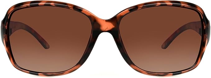 Foster Grant Polarized Sunglasses For Women, Brown Tortoise Shell Sunglasses