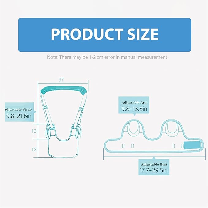 Baby Walking Harness-Handheld Assistant Belt- Toddler Infant Walking Aid for Trainer & Support 7-24 Month Old (summer-Gray-1817)