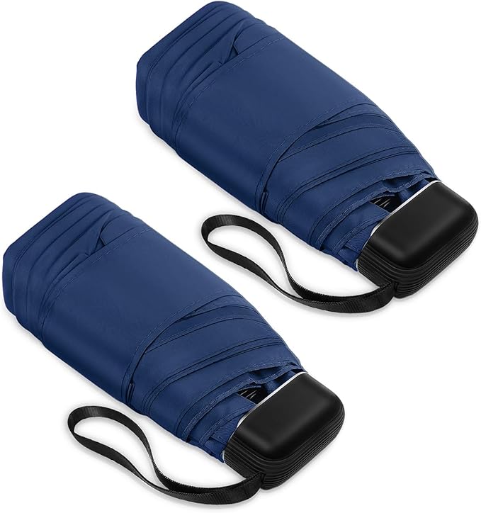 LEAGERA Mini Umbrella - Compact, Waterproof Travel Umbrella for Light Rain, Suitable for Women's Purse and Pocket