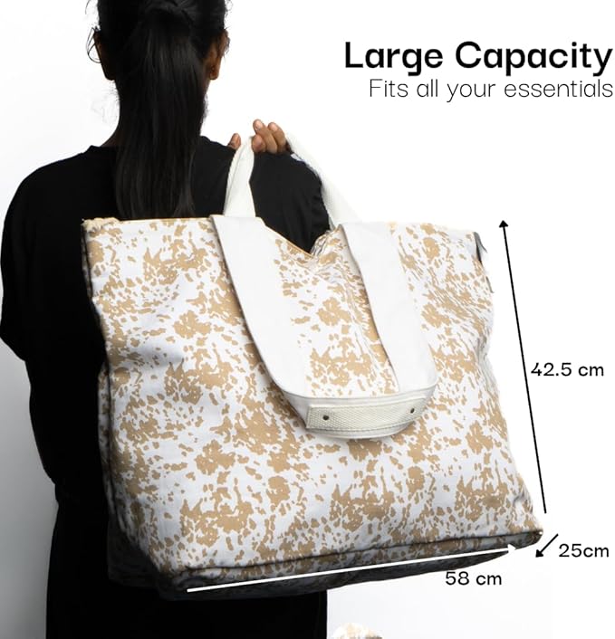 Salt Earth Large Beach Bag for Women, Extra Large Travel Tote With Pockets, Weekender Tote Bag For Women, Oversized Carry