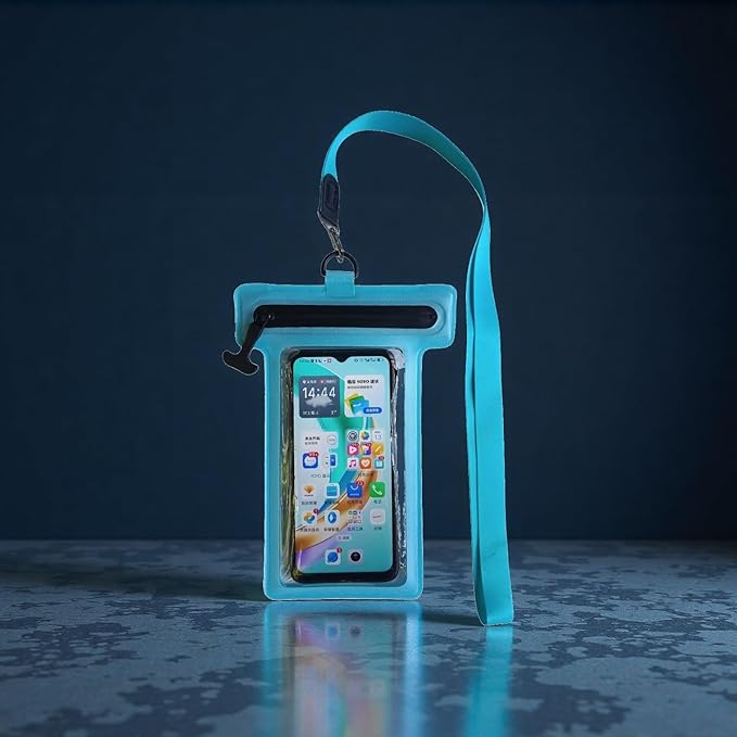 Waterproof Phone Pouch, Waterproof Phone Case, for iPhone 17 16 15 14 Pro Max，IPX8 Waterproof Rating, airtight Zipper Seal