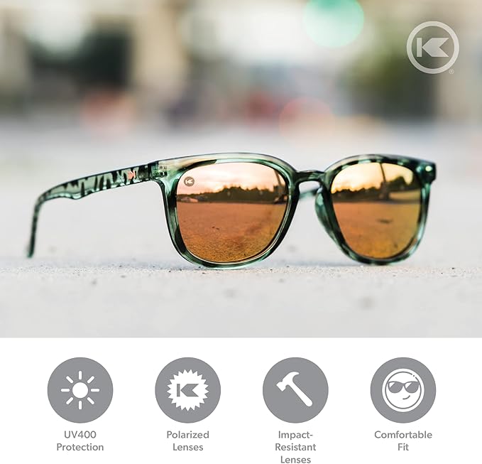 Knockaround Paso Robles Polarized Sunglasses for Women & Men - Impact Resistant Lenses & Full UV400 Protection