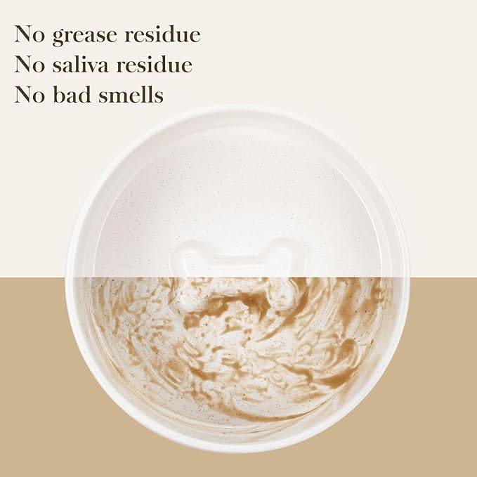 MALACASA Dog Bowls, Ceramic Dog Food and Water Bowls for Large Size Dogs, 6 Cups Capacity Pet Bowl for Large Dogs (L-6 Cups)