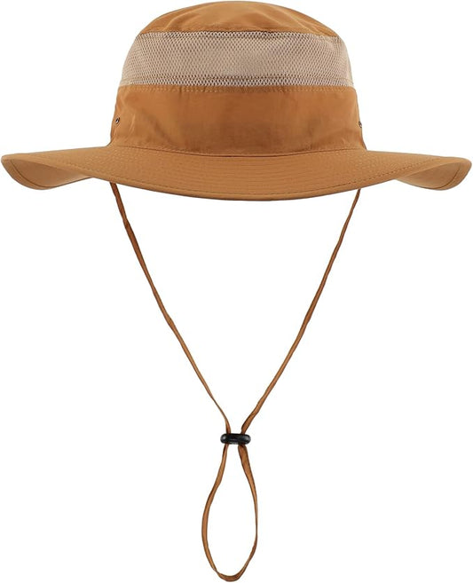 Home Prefer UPF 50+ Men's Sun Hat Wide Brim Bucket Hat UV Protection Hat for Mens Womens Beach Safari Gardening Golf Fishing