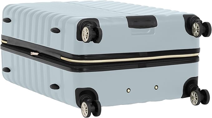 Kenneth Cole REACTION Women's Madison Square Hardside Chevron Expandable Luggage, Slate, 24-Inch Checked