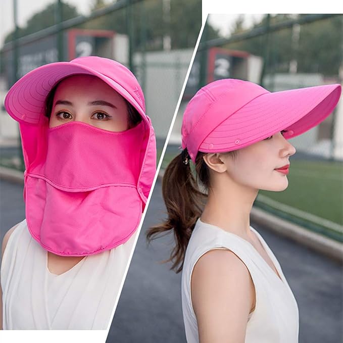 Outdoor UPF 50+ UV Sun Protection Waterproof Breathable Face Neck Flap Cover Folding Sun Hat for Men/Women