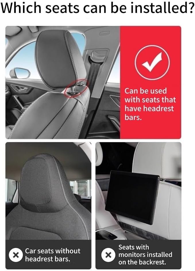 KDENMX Folding Car Back Seat Table with Phone Holder, Multi-Functional Car Seat Tray for Eating, Work, Study, Road Trip Essentials