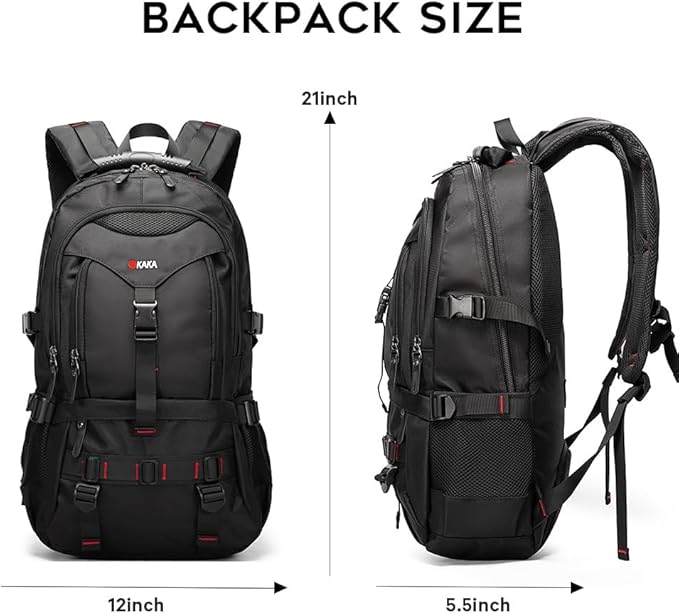 KAKA Travel Backpack Fight Approved with 17.3 inch Laptop Lackpack Compartment Outdoor Duffle Bag for men and women
