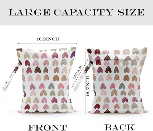 2 Pcs Wet Bag, Wet Dry Bag, Wet Bag for Swimsuit, Travel, Beach, Pool, Diapers, Dirty Yoga Gym Clothes, Toiletries, Makeup Bag, Lemon Decor Lemon Gifts Birthday Gift Ideas for Women s.