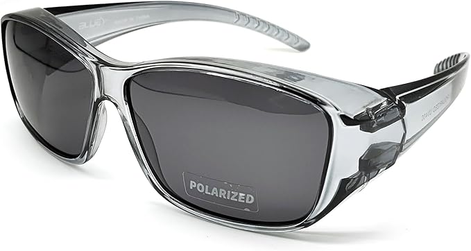 BLUE CUT Fit Over Polarized Sunglasses Solar Shield Sunglasses To Wear Over Glasses