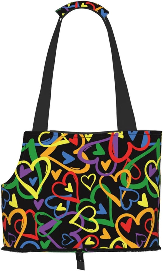 OEDTF Dog Purse Carrier with Safety Buckle, Dog Sling for Puppy and Cats Breathable Waterproof Wear-Resistant Foldable