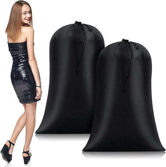 Nuanchu 2 Pcs 40 x 60 Extra Large Laundry Bag Giant Storage Laundry Reusable Multipurpose Bag for Damp Proof Luggage Suitcase Clothes Comforters Furniture Blankets Cover