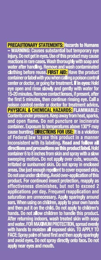 OFF! Clean Feel Insect Repellent Aerosol with 20% Picaridin - Long-Lasting DEET-Free Protection from Mosquitoes, Fragrance-Free Pest Control for Ticks & Flies, Camping, Travel Size Bug Spray - 2.5 oz