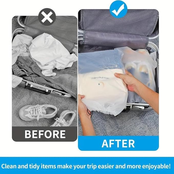 Durable Shoe Bag, 5 Counts/set Portable Dustproof & Waterproof Drawstring Pouch, Shoe Storage Bag for Men & Women, Travel & Golf Accessories, Shoes Bag