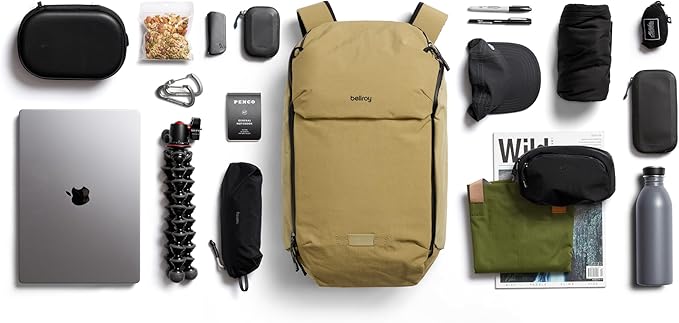 Bellroy Venture Ready Pack (20 liter everyday backpack with laptop sleeve, for travel, commuting and urban adventuring) - Safari